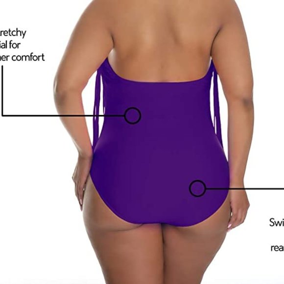 Lilly Posh One Piece Padded Fringe Bikini Swimsuit - Picture 5 of 6